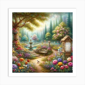 Garden Of Flowers 2 Art Print