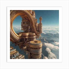 Futuristic City 1 Art Print