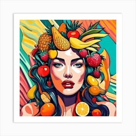 Fruity Girl Art Print