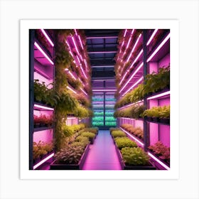 Futuristic Greenhouse 1 Art Print