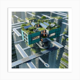 Futuristic Cityscape 20 Art Print