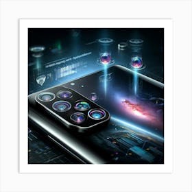 A Futuristic Smartphone, Astro Vx Infinity, Showca 2 Art Print