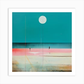 The Beach - abstract art 3 Art Print