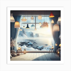 Room With Lamps Art Print