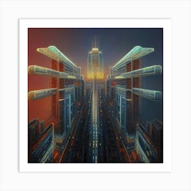 Fly high City tripp Art Print