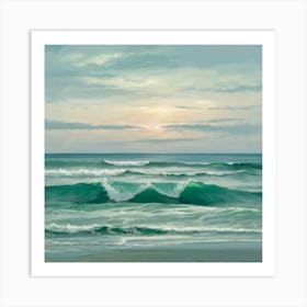 Sunset At The Beach 15 Art Print