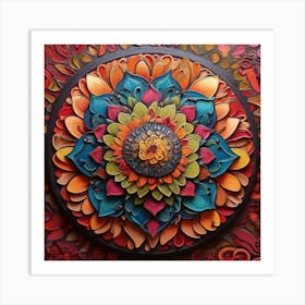 Mandala Art Painting Art Print