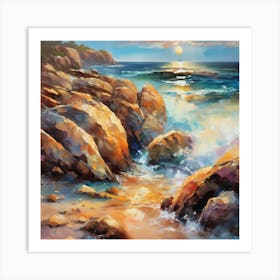 Sunset At The Beach 7 1 Art Print