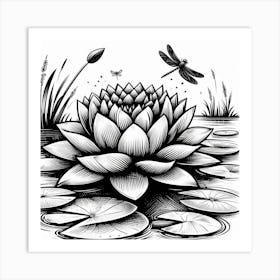 Lotus flower 6 Art Print