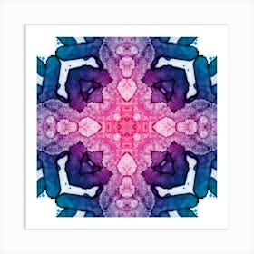 Violet Star Abstraction Art Print