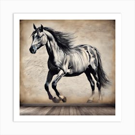 Horse Painting Art Print