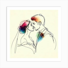 Creative Love And Relationship Illustration 76 Art Print