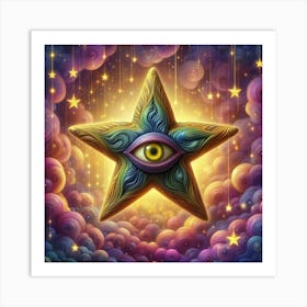 All Seeing Star 1 Art Print