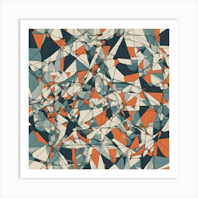 Abstract Geometric Pattern 1 Art Print