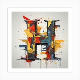 Letter H 2 Art Print