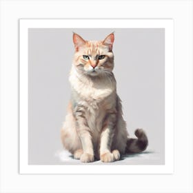 Cat Portrait 2 Art Print