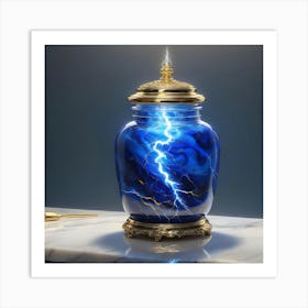 Lightning Jar Art Print