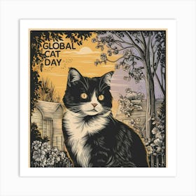 Global Cat Day 1 Art Print