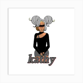 Kathy v4 Art Print