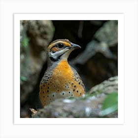 Rufous-Tailed Robin 1 Art Print