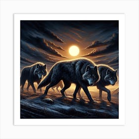 Wolf Painting Art Print