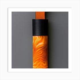 Orange And Black Art Print