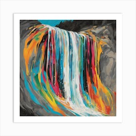 Rainbow Waterfall 2 Art Print