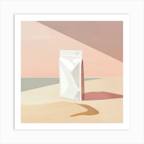 Bag On The Beach Art Print