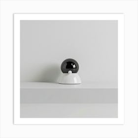 White Sphere On A Shelf Art Print