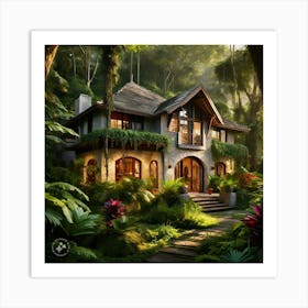 House In The Jungle 1 Art Print