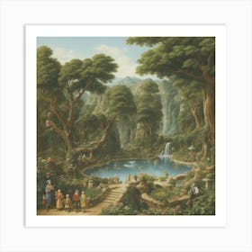 Garden In The Forest Art Print