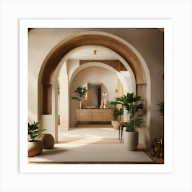 Arched Hallway 4 Art Print