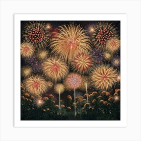 A Mesmerizing And Explosive Fireworks Display Insp Za 08qzztfugkjyvvcceyw Uthmwsm3tducuus7emf8kg Art Print