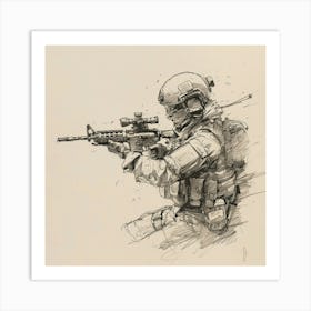 Sniper 3 Art Print