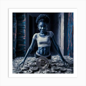 Bitcoin Girl 1 Art Print