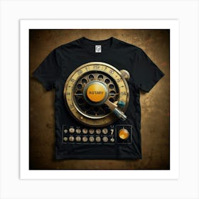 Default Retro Rotary Dial Tshirt 2 Art Print