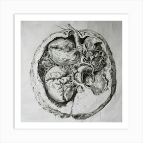 Anatomical Drawing Art Print