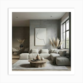 Modern Living Room 123 Art Print