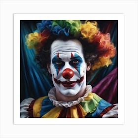 Ruffled Costume Clown Art Print