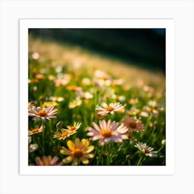 Daisy Field Art Print