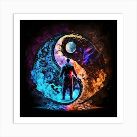 Yin Yang human Art Print