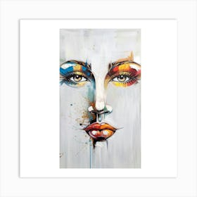 Face Of A Woman Art Print