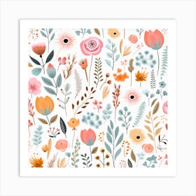 Floral Pattern 3 Art Print