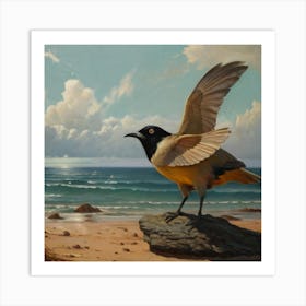 Bird On The Beach Art Print