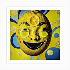 Lemon Face Art Print