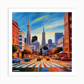 San Francisco Cityscape Art Print