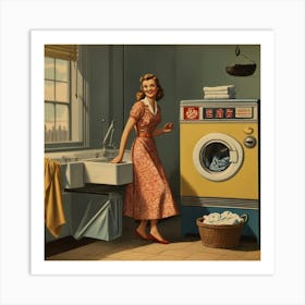Default Default Vintage And Retro Laundry Advertising Aestethi 0 (2) Art Print