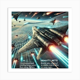 Comet Striker Counter Enemy Fighters Art Print