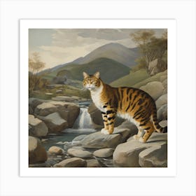 Tabby Cat Art Print