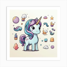 Unicorn 15 Art Print